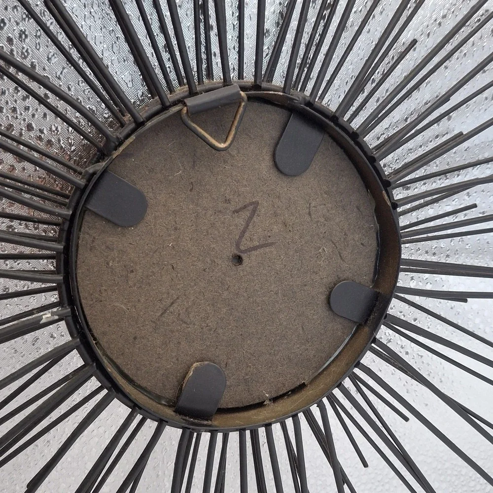 MCM Metal Sunburst Wall Mirror 12 In Round Starburst Wire Celestial Boho Decor